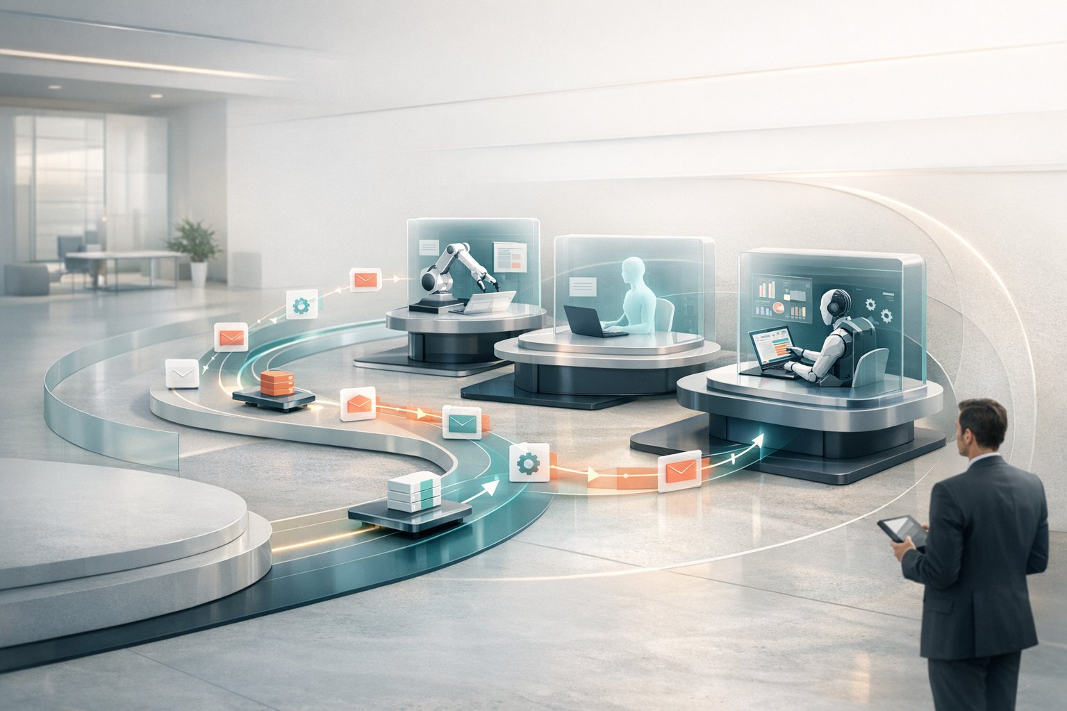Darstellung eines Multi Agent Systems im Unternehmensumfeld